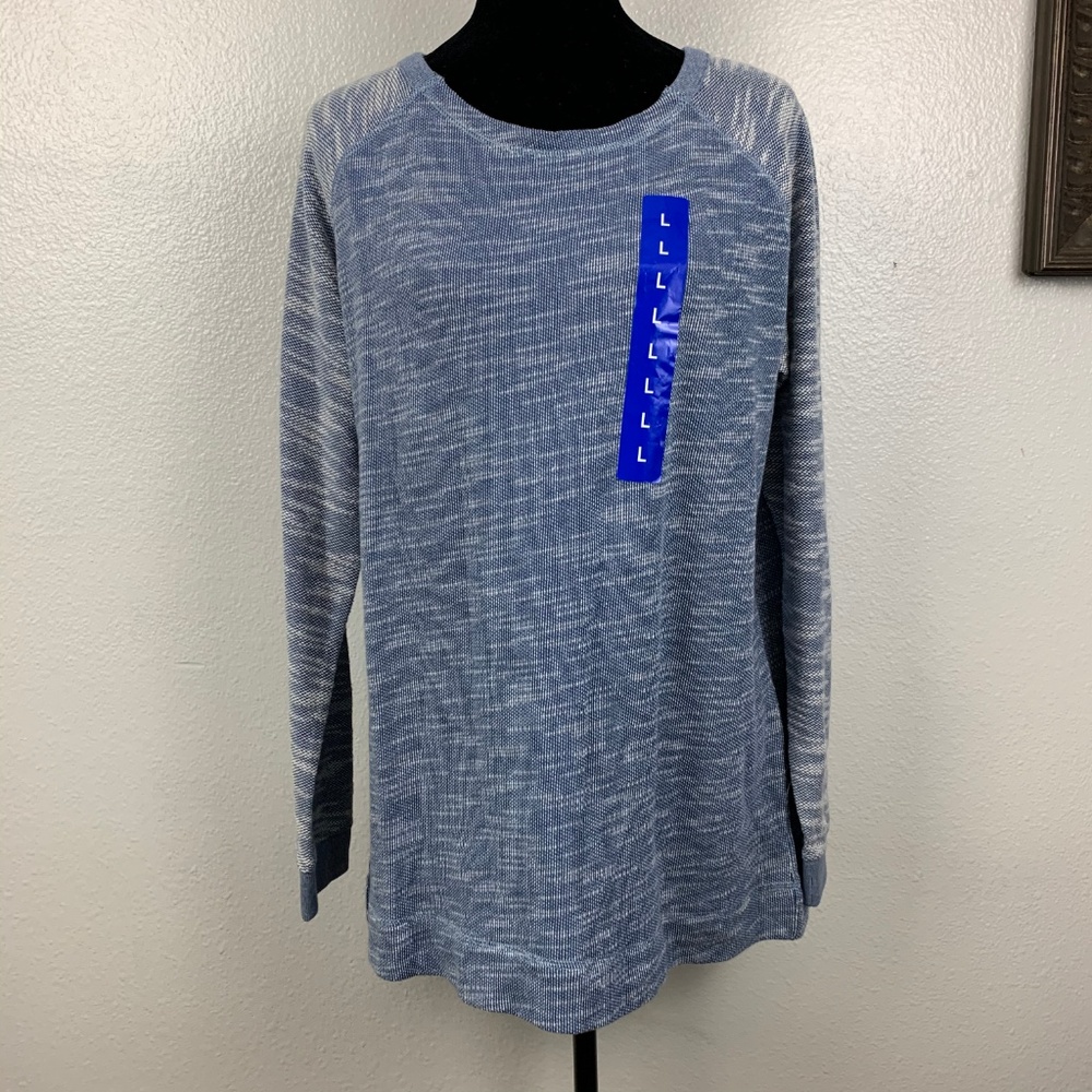 NWT CHAMPION Space Dyed Raglan‎ Crew Neck Pullover